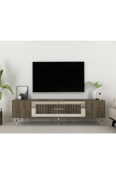 Cantek Dekolp3Ct Tv Sehpası Ceviz-Gümüş