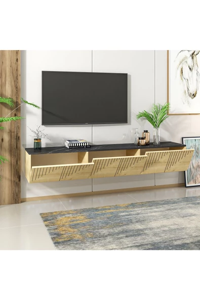 Cantek Dizayn Artemisct  180 Cm Tv Ünitesi  Takımı Safirmeşe-Royalmermer - 6