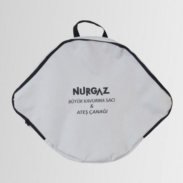 Nurgaz NG-AC Büyük Boy Ateş Çanağı - Ayaklı Portatif Kavurma Sacı + Çanta - 4