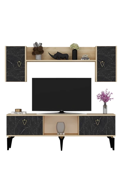 Cantek Dizayn Sienna Tv Ünitesi Takımı Safirmeşe-Royalmermer - 4