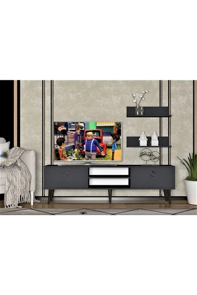Cantek Dizayn Millano Tv Ünitesi 150Cm Antrasit