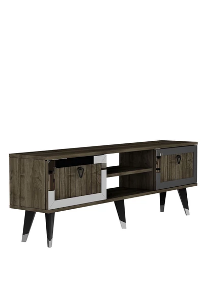 Cantek Dizayn Lidya Tv Stand Ceviz-Gümüş - 4