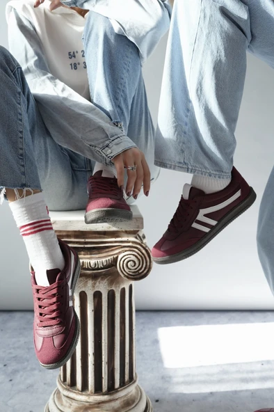 Muggo GARCİA Garantili Unisex Ortopedik Günlük Bağcıklı Yürüyüş Koşu Sneaker Spor Ayakkabı - 12