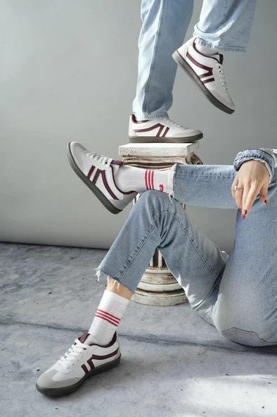 Muggo GARCİA Garantili Unisex Ortopedik Günlük Bağcıklı Yürüyüş Koşu Sneaker Spor Ayakkabı - 2