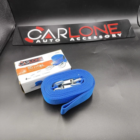 İlkyardım Çeki Halatı Halatı 4 mt - 2 Ton Çekme Gücü ürün görseli 1