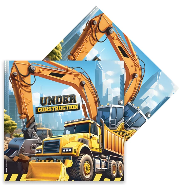 İnşaat Makinaları Peçete 33x33 48 li paket