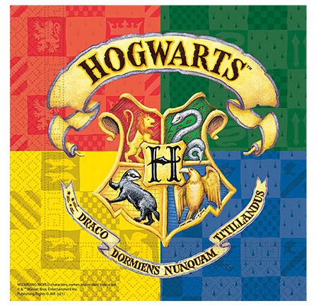 Harry Potter Hogwarts Peçete 40lı paket 33*33 cm