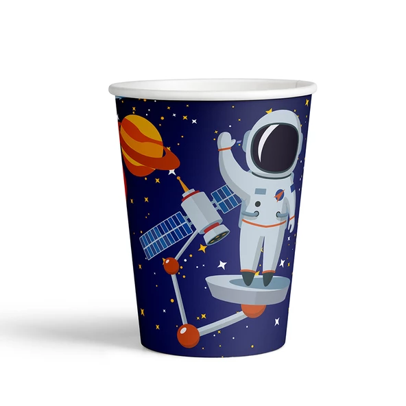 Rocket Space Karton Bardak 8oz 24 lu paket