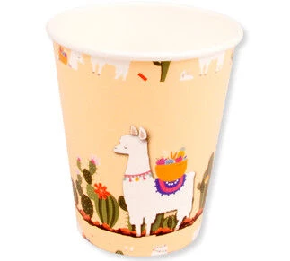 LAMA KAKTÜSLÜ KARTON BARDAK 8OZ 24lu paket