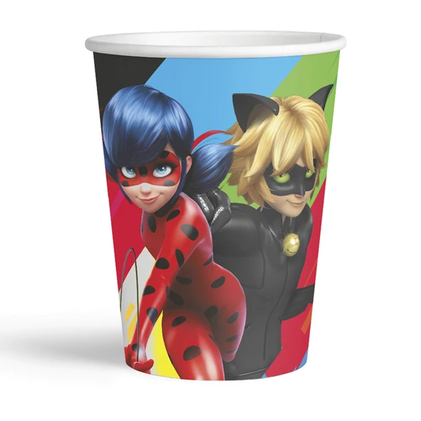 Miraculous Super Heroez Karton Bardak 8oz 24lu