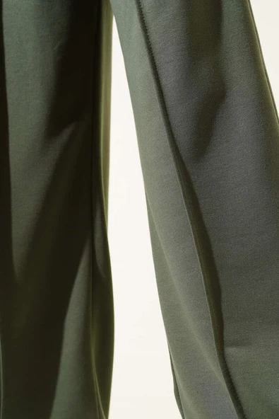 Balance Armalı Bel Lastikli Pantolon Haki - Resim 4