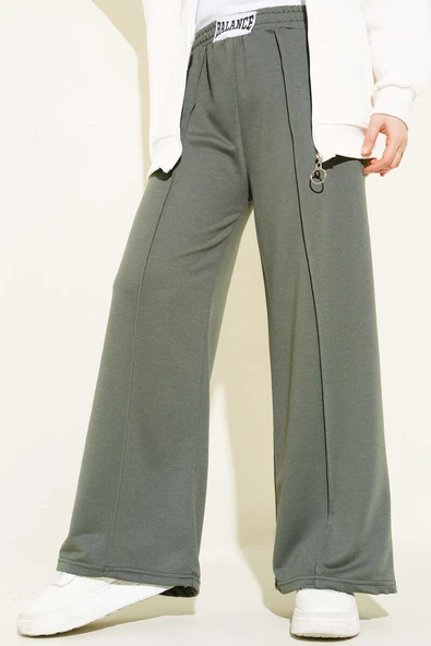 Balance Armalı Bel Lastikli Pantolon Haki - Resim 2