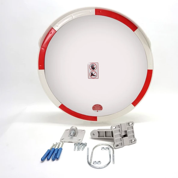 Otopark Aynası 60 cm Trafik Ayna Direği Trafik Güvenlik Aynası Seti 2.5m Ayna Direği - 4