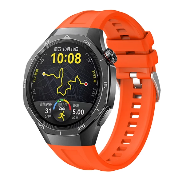 Huawei Watch GT 5 Pro 46mm Kordon Spor Silikon Kordon 1e1 Uyumlu - 8