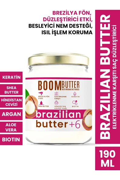 Brazilian Butter Keratin Onarıcı Saç Düzleştirici 190 ml
