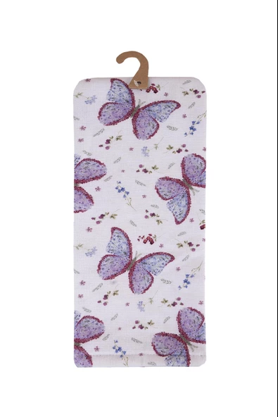 %100 Pamuk İkili  40x66 cm Desenli Nakışlı Hediyelik Havlu Seti Baveno - 12