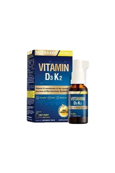Nutraxin Vitamin D3k2 Sprey 30 ml