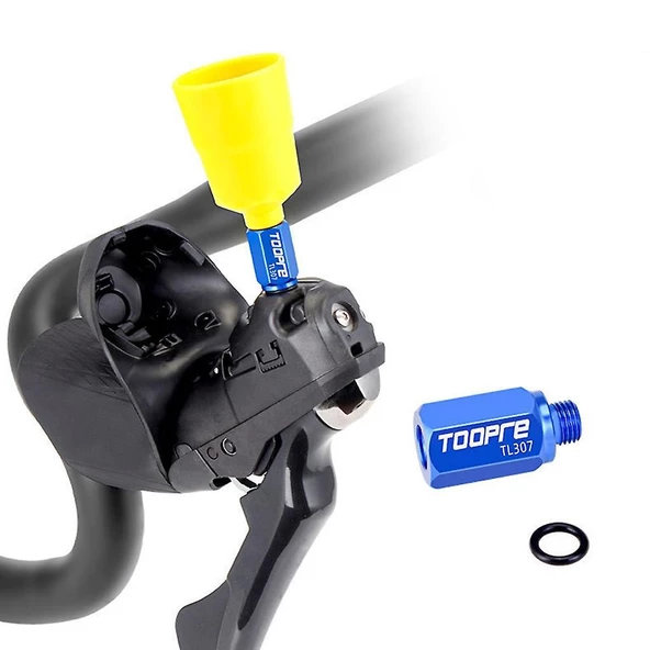Bisiklet Hidrolik Fren Yağ Değişim Hunisi + Adaptörlü Shimano Uyumlu Hidrolik Disk Bakım Hunisi - 2
