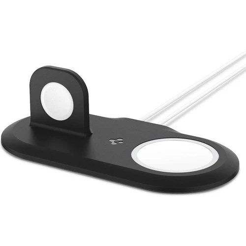 Spigen MagFit Duo 2in1 MagSafe & Apple Watch ile Uyumlu Stand Dock Ünitesi Black - AMP02796 - 2