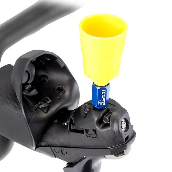 Bisiklet Hidrolik Fren Yağ Değişim Hunisi + Adaptörlü Shimano Uyumlu Hidrolik Disk Bakım Hunisi - 4