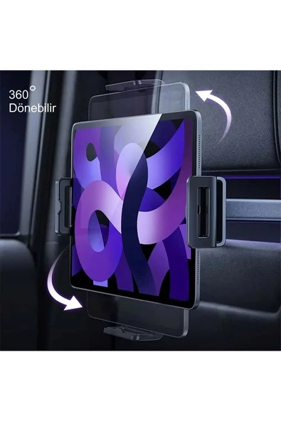 Yüksek Kalite Ayarlanabilir Tablet Tutucu 360° Dönme Güçlü Klips ve Uyumlu Tasarım - 5
