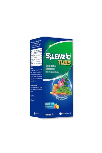 Tab İlaç Silenzio Tuss Öksürük Şurubu 100 ml