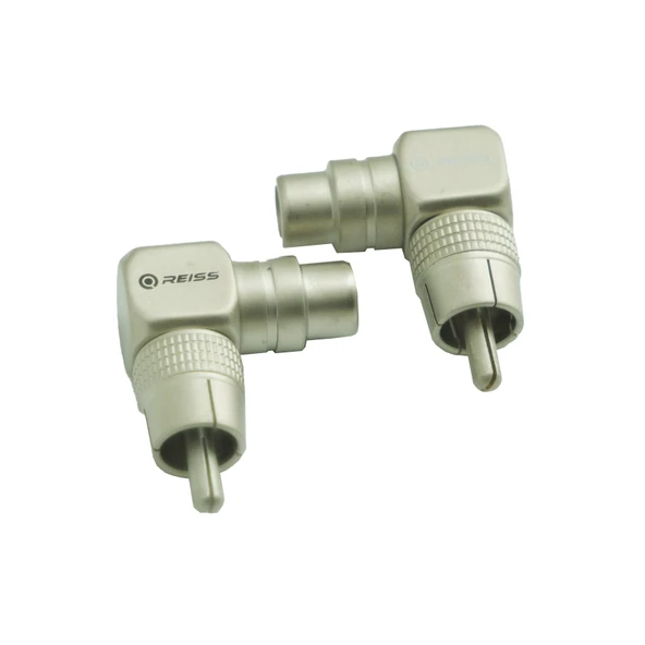 Çevirici Jack Birleştirici 1 Rca Erkek To 1 Rca Dişi Metal Gümüş 2 Adet Reiss Audio RS-GL1F1M