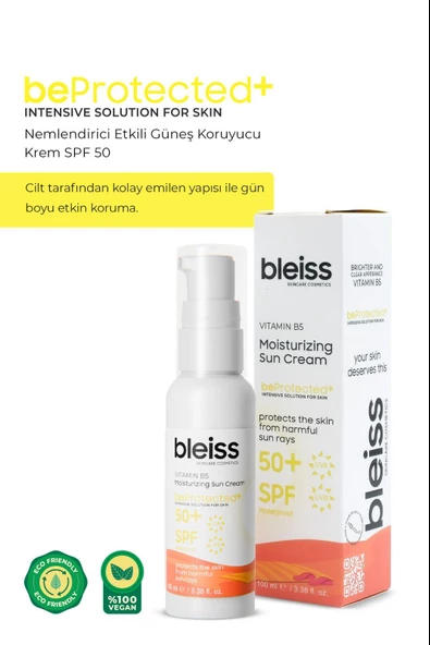 Bleiss beProtected+ Nemlendirici Etkili Güneş Koruyucu Krem SPF50+ 100 ml