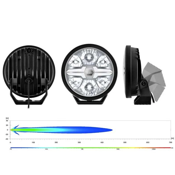 Hella Off-Road Valuefit Blade Led Uzun Far Siyah 22W 7" Beyaz Isik 1FJ357198-041 - Resim 3
