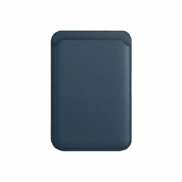 E2M MAGSAFE DERİ CÜZDAN LACİVERT ürün görseli 1