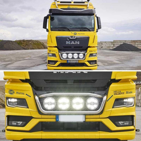 Hella Off-Road Valuefit Blade Led Uzun Far Krom 36W 7" Beyaz Isik 1FJ357198-011 - 5