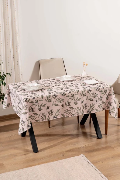 Zeytin Dalı Krem Masa Örtüsü, Sofra Bezi, Piknik Örtüsü - 3