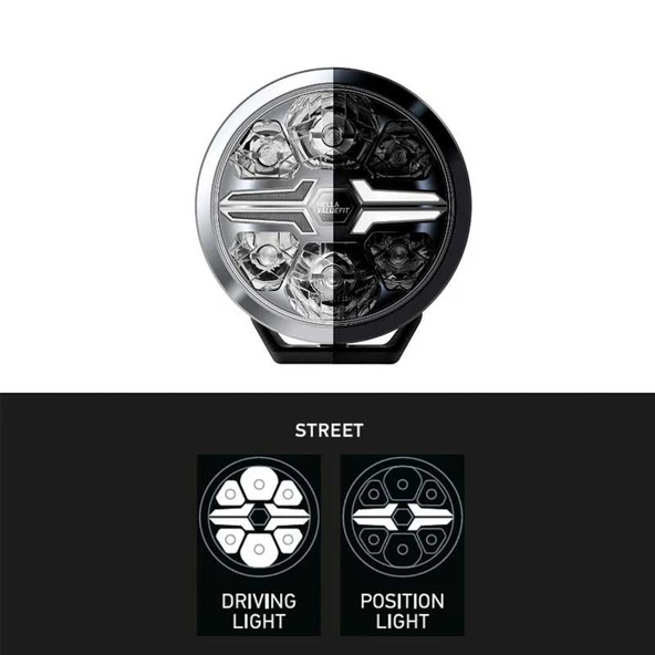Hella Off-Road Valuefit Blade Led Uzun Far Krom 36W 7" Beyaz Isik 1FJ357198-011 - 2