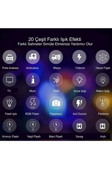 Profesyonel Çekim RGB LED Dolgu Işığı Ayarlanabilir Renk ve Parlaklık Yüksek Kapasite Batarya USB-C - 5