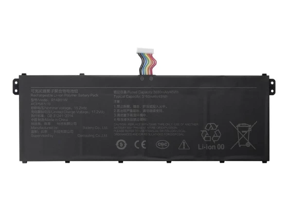 RETRO Xiaomi RedmiBook 14.0-inch (2019), R14B01W Notebook Bataryası