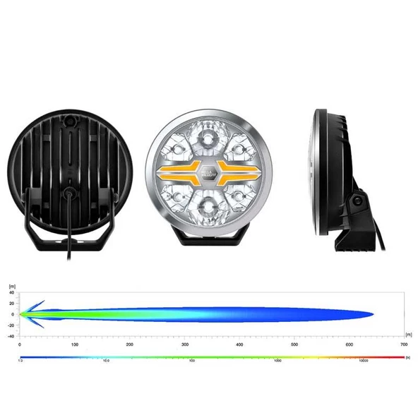 Hella Off-Road Valuefit Blade Led Uzun Far Krom 36W 7" Beyaz-Amber Isik 1FJ357198-031 - 3