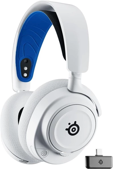 SteelSeries Arctis Nova 7P Beyaz Kablolu/Kablosuz Kulak Üstü Oyuncu Kulaklığı ürün görseli 1