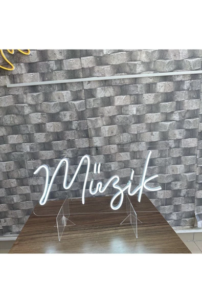 Twins Led Aydınlatma Müzik Yazılı Neon Tabela - Resim 3