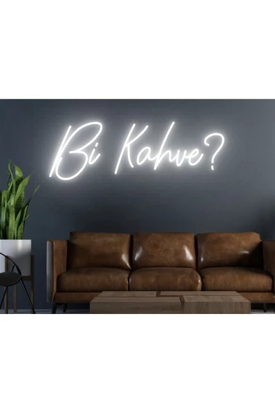 Twins Led Aydınlatma Bi Kahve? Yazılı Neon Tabela