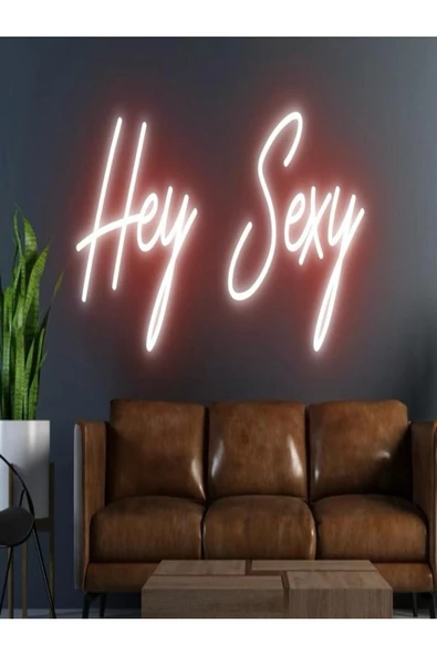 Twins Led Aydınlatma Hey Sexy Yazılı Neon Tabela ürün görseli 1