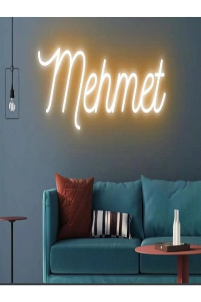 Twins Led Aydınlatma Mehmet Yazılı Pleksi Neon Tabela ürün görseli 1