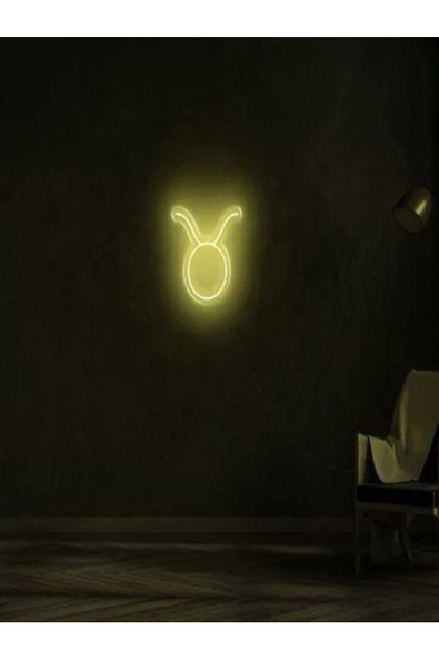 Twins Led Aydınlatma BOĞA Burcu Sembolü Pleksi Neon Tabela ürün görseli 1
