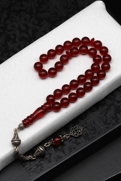 Damla Kehribar Küre Kesim Tesbih Litvanya Sertifikalı