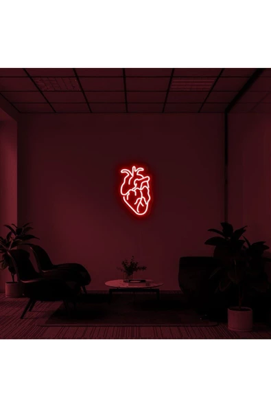 Twins Led Aydınlatma Kalp Figürlü Neon Tabela