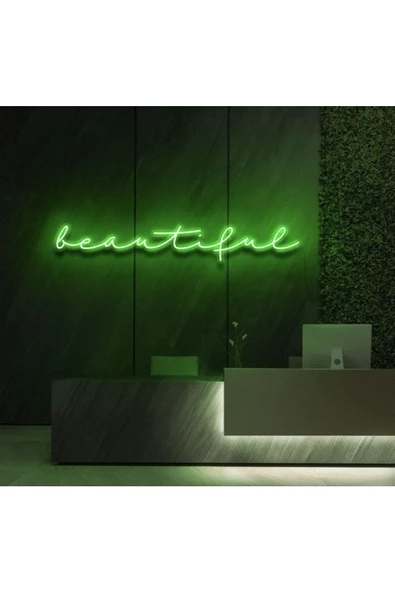 Twins Led Aydınlatma Beautiful Yazılı Neon Tabela ürün görseli 1