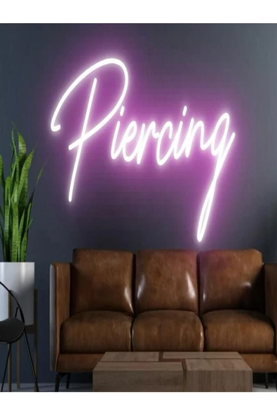 Twins Led Aydınlatma Piercing Yazılı Neon Tabela