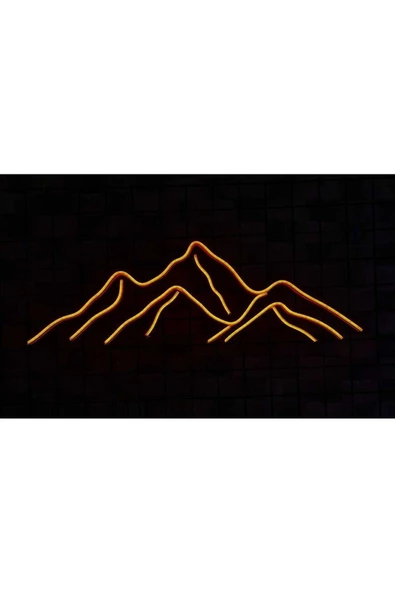 Twins Led Aydınlatma Dağ Pleksi Neon Tabela - Resim 3
