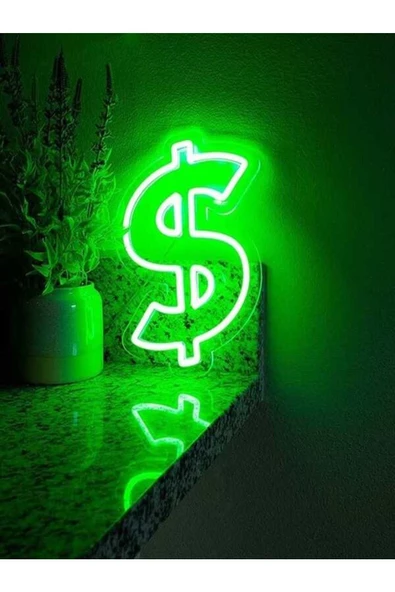 Twins Led Aydınlatma Dolar Şekilli Neon Pleksi Tabela - 2