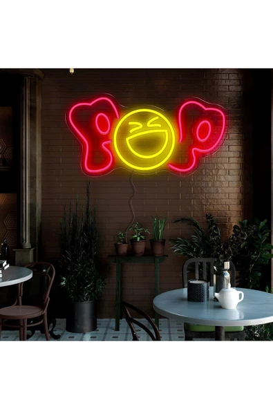 Twins Led Aydınlatma POP Yazılı ve Şekilli Neon Tabela - 1