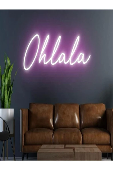 Twins Led Aydınlatma Ohlala Yazılı Neon Tabela